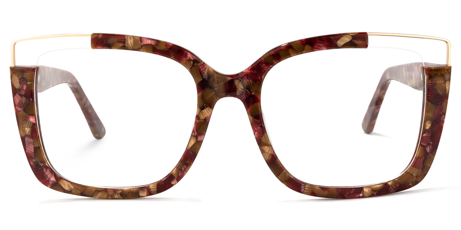 Dortch Square Red-Floral Glasses good-img