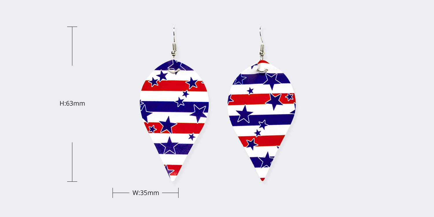 Stylish Water Drop Leather Earrings2