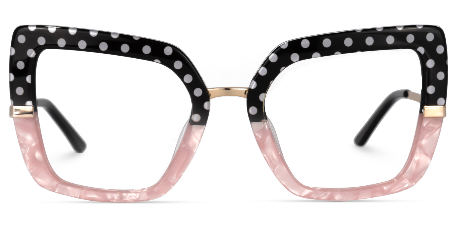 Natalin Square Pink Glasses0
