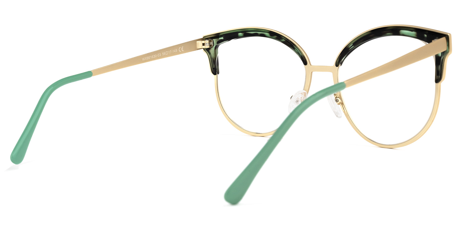 Laureano Browline Green-Tortoise Glasses4