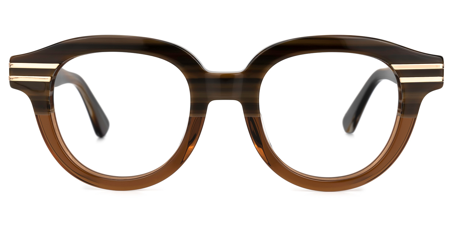 Merkley Round Brown Glasses