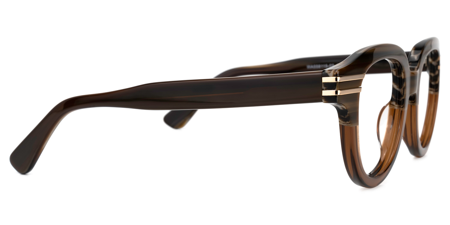 Merkley Round Brown Glasses2