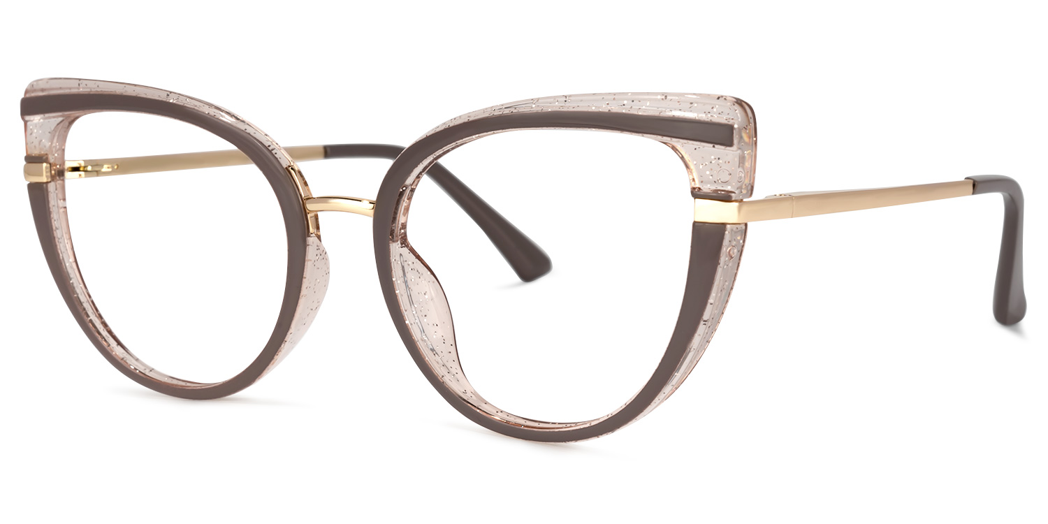 ZEELOOL Medinas Cateye Khaki Glasses
