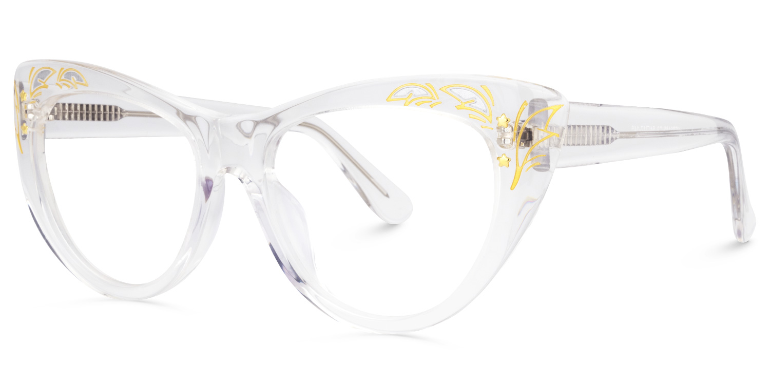 ZEELOOL Pamela Cateye Crystal Glasses