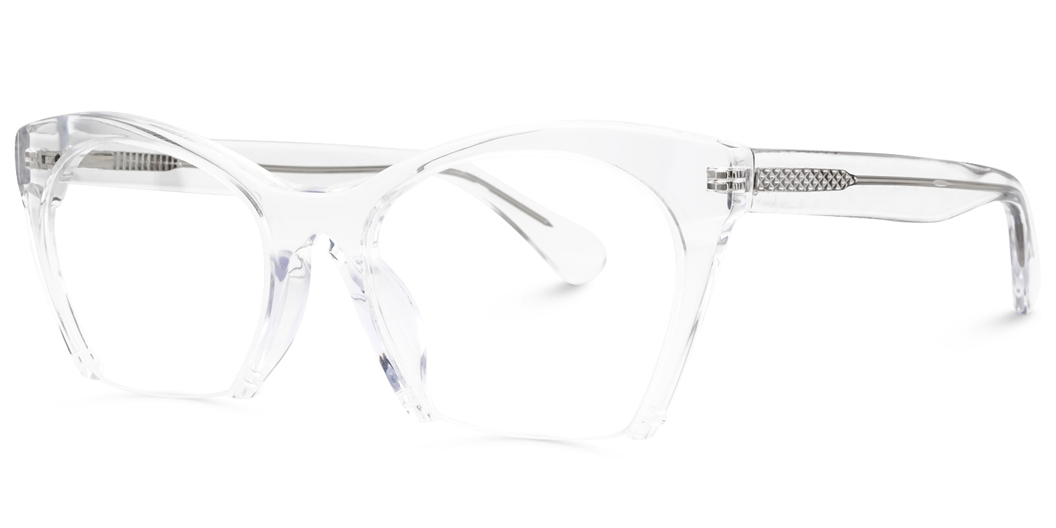 ZEELOOL Christine Cat Eye Crystal Glasses
