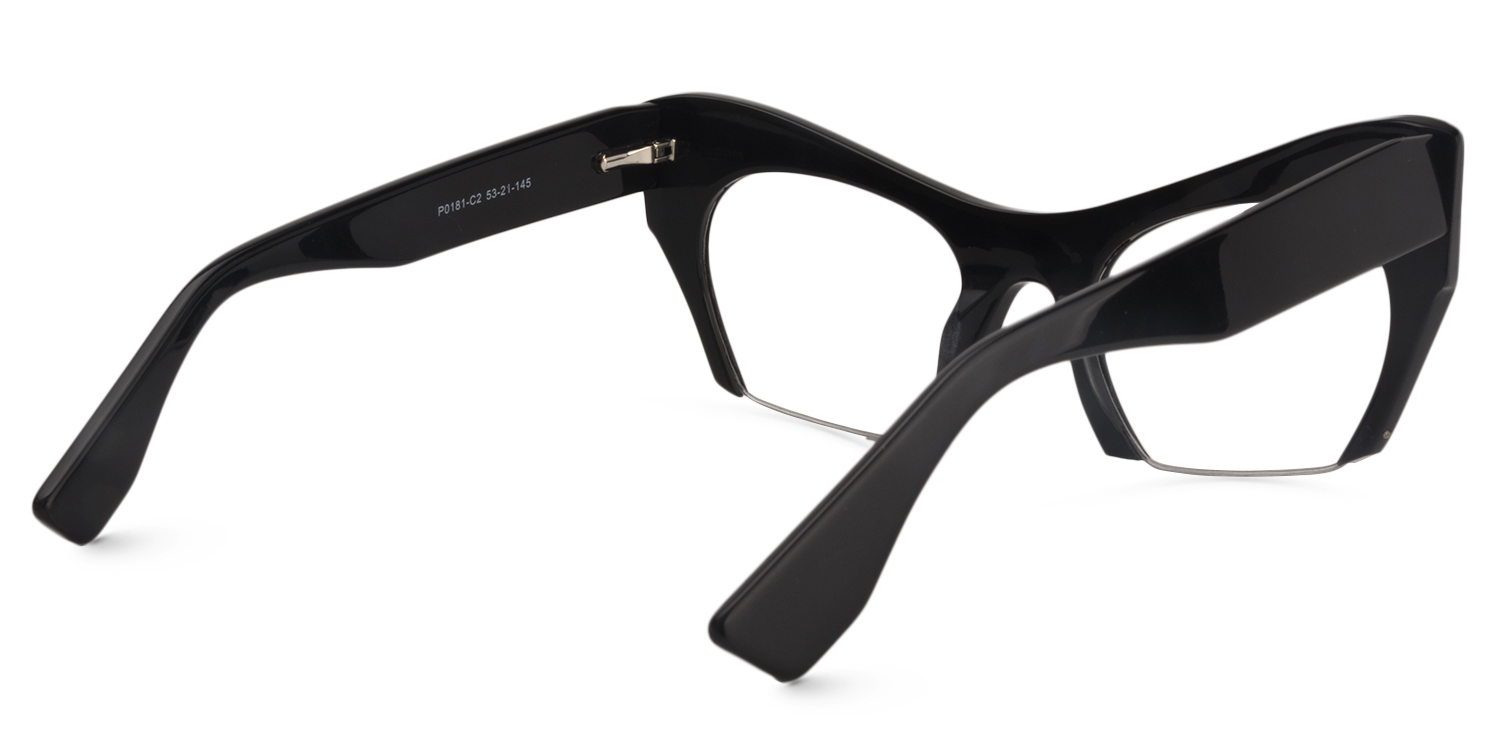 Cat Eye Black Glasses | Zeelool Glasses4