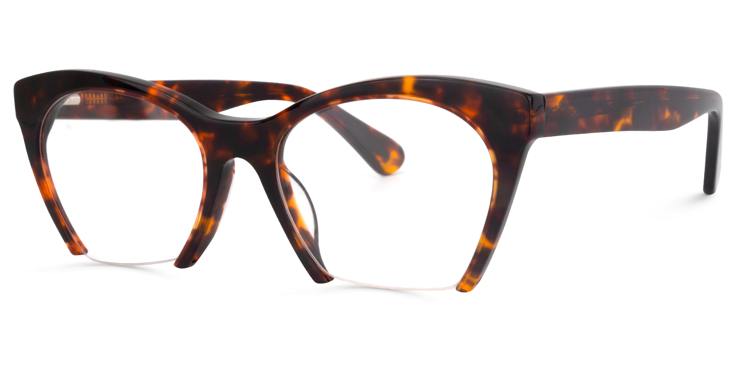 ZEELOOL Christine Cat Eye Tortoise Glasses