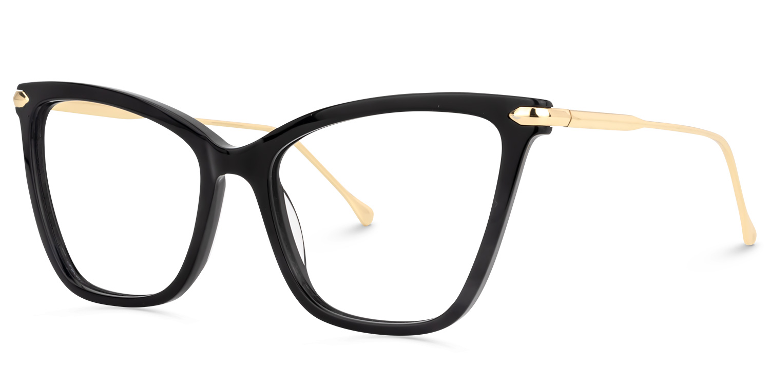 Hilary Butterfly Black Glasses1