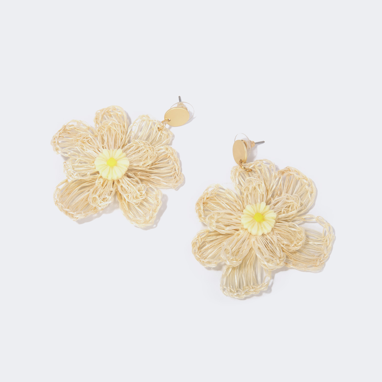Stylish Petaloid White Earrings0