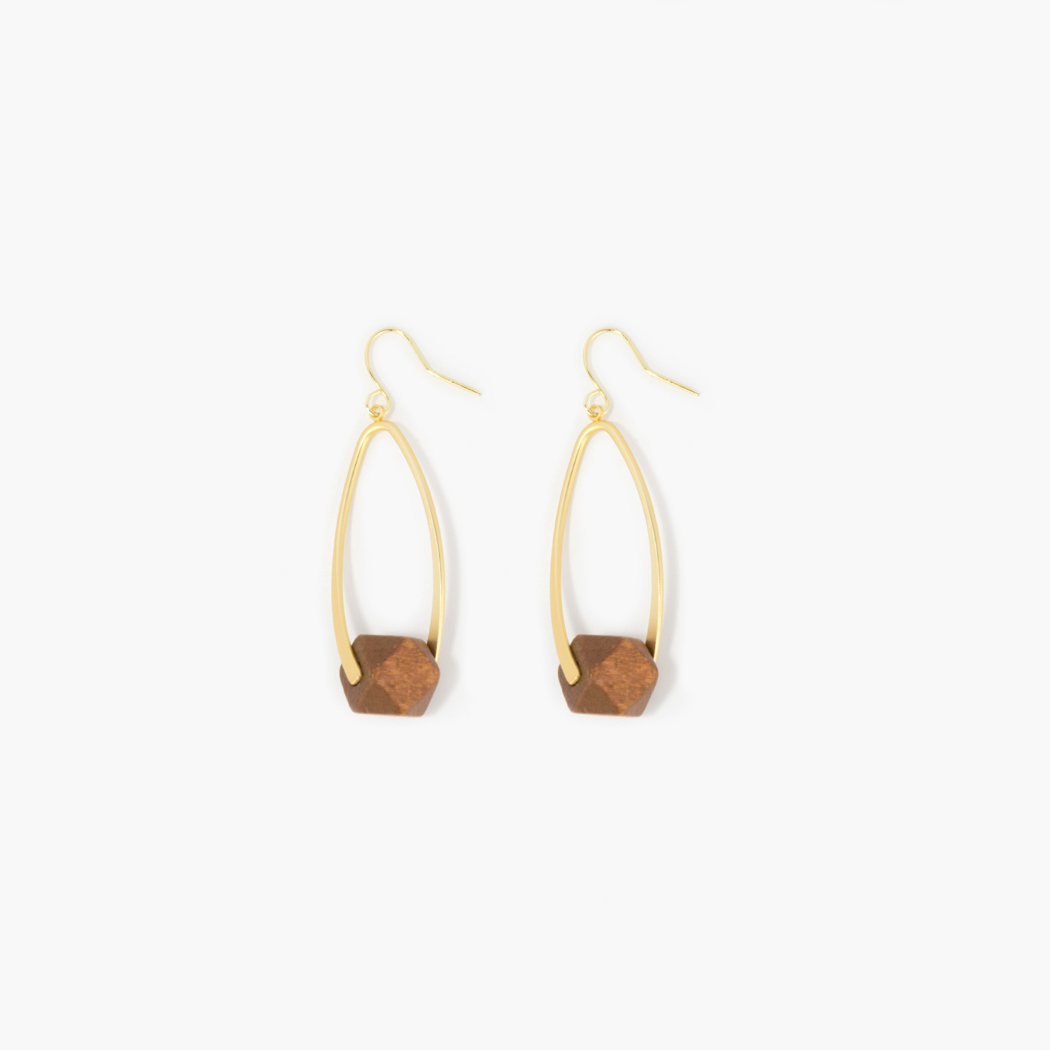 Stylish Simple Wood Earrings1