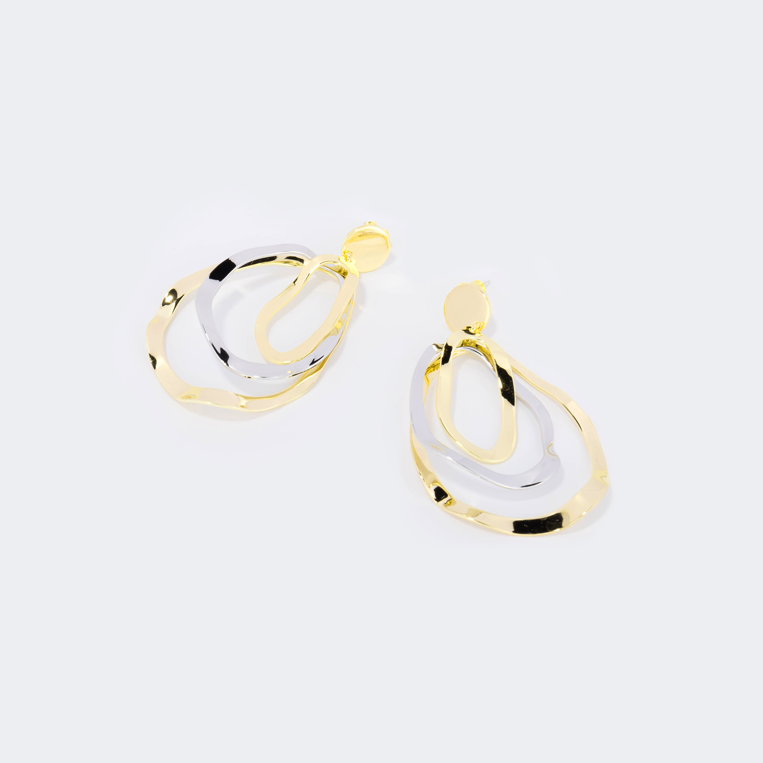 Stylish Pear-Shaped Metal Earrings0