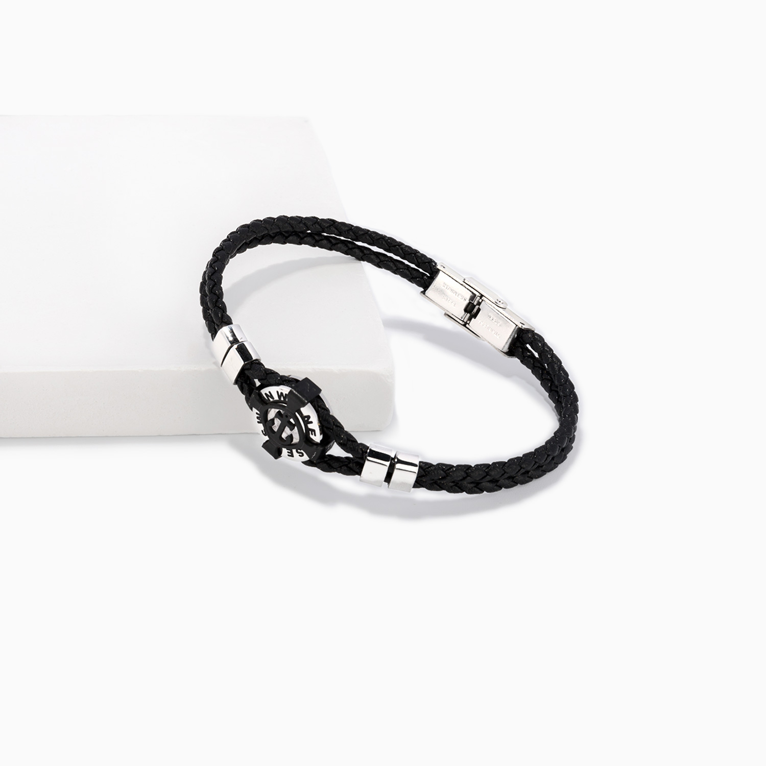 Vintage Compass Leather Bracelet