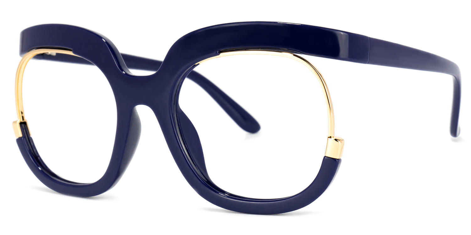 Darice Round Dark-Blue Glasses