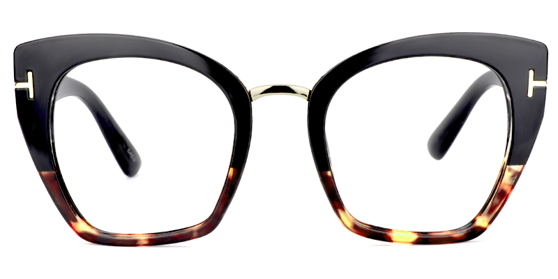 Lulu  Cat Eye Gold-Tortoise Glasses0