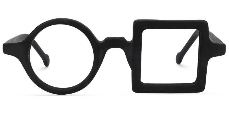 Paola Asymmetric Black Glasses good-img