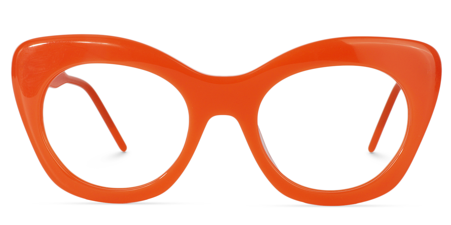 Maria Cat-eye Orange Glasses0