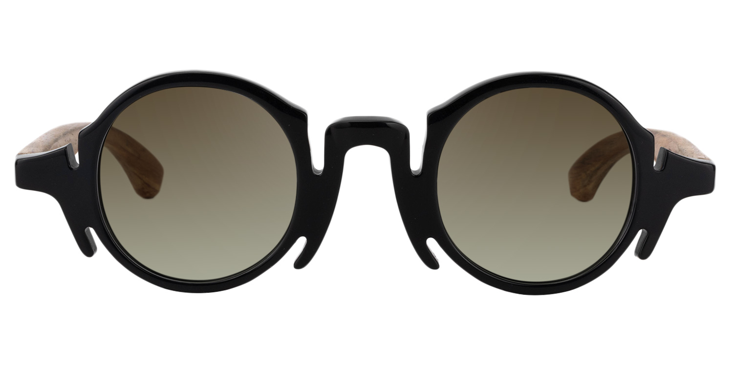 Charlie Round Black Glasses9