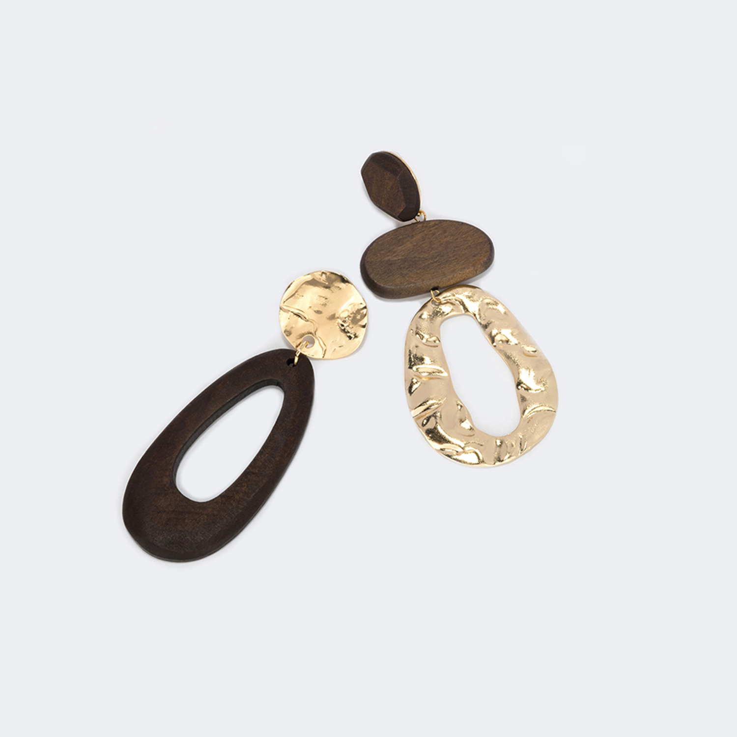 Vintage Asymmetric Water-Drop Shape Nut-Brown0