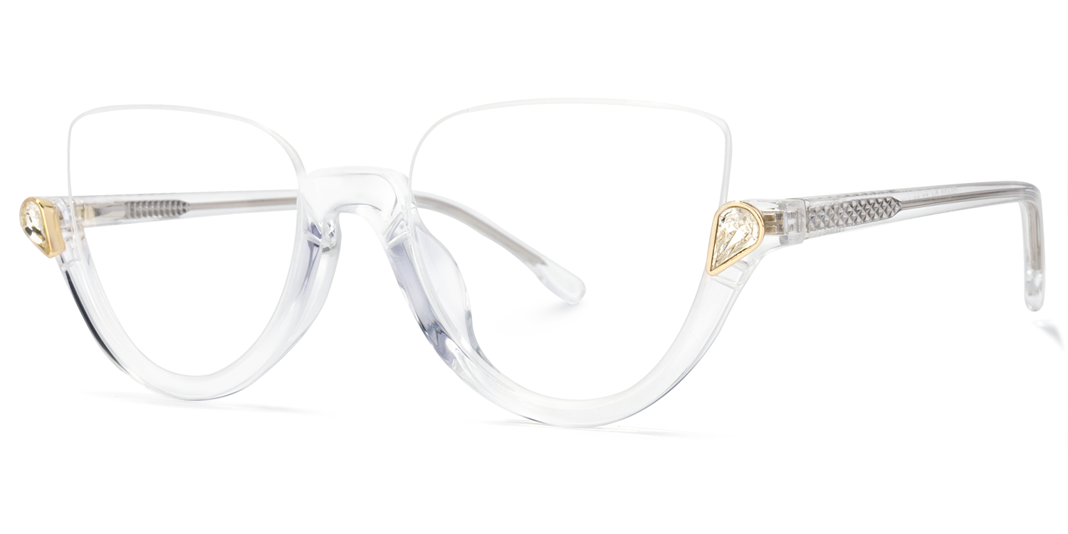 Cat Eye Clear Glasses2