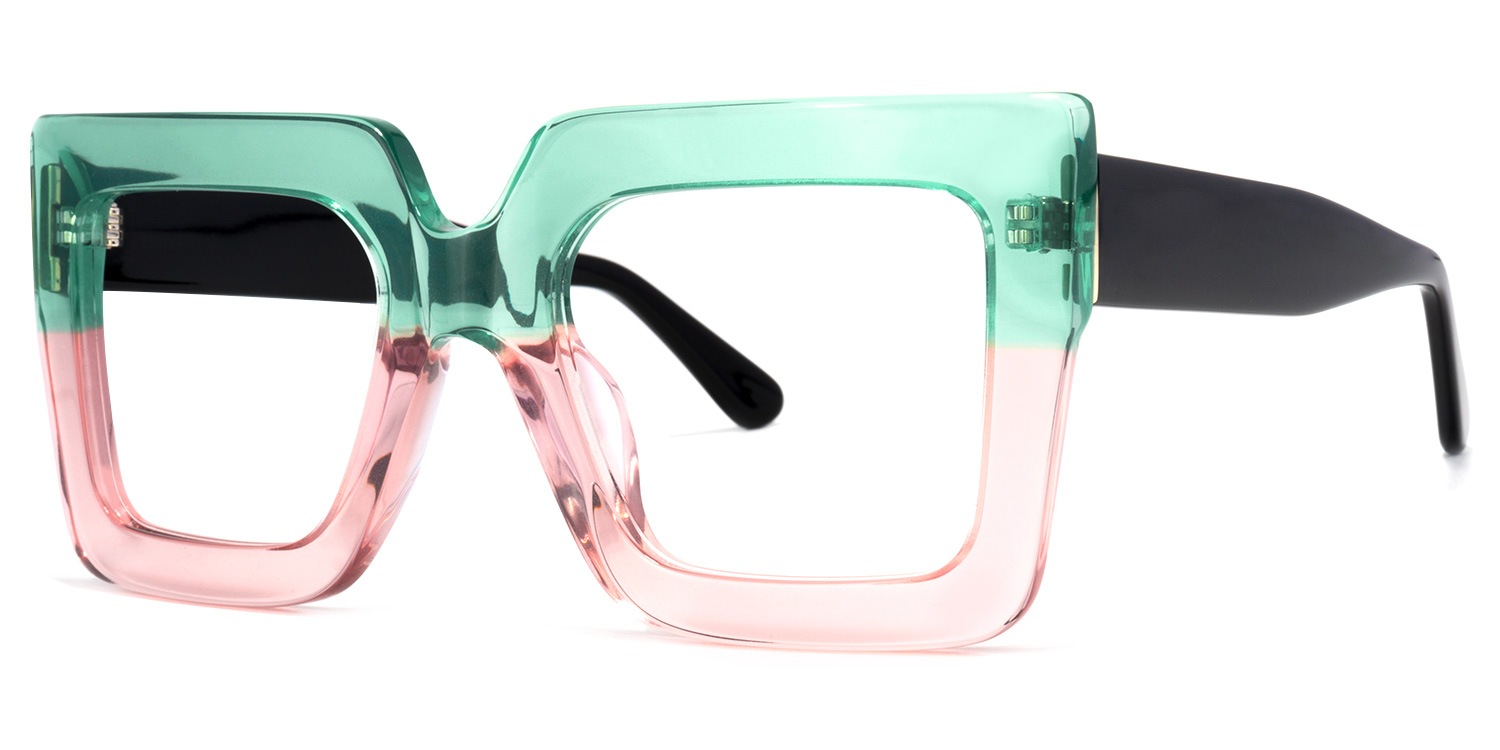 Brandon Square Green-Pink Glasses1