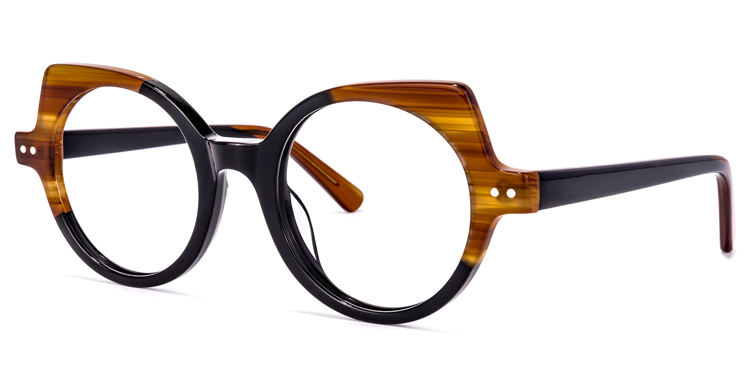 ZEELOOL Gilbert Cateye Black Glasses