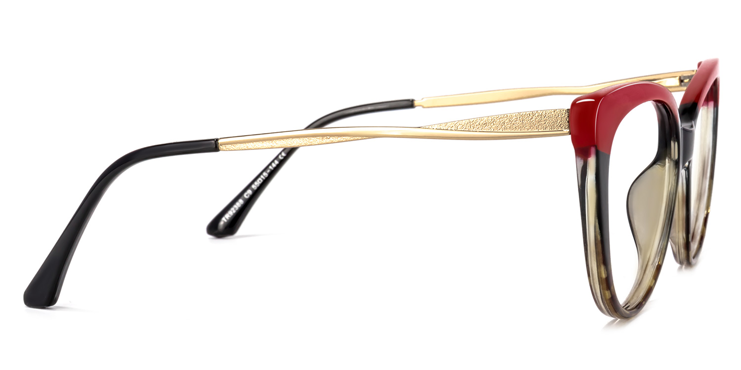 Marcus Cateye Red Glasses3