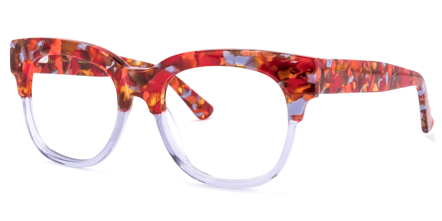 ZEELOOL Yessenia Square Purple Glasses