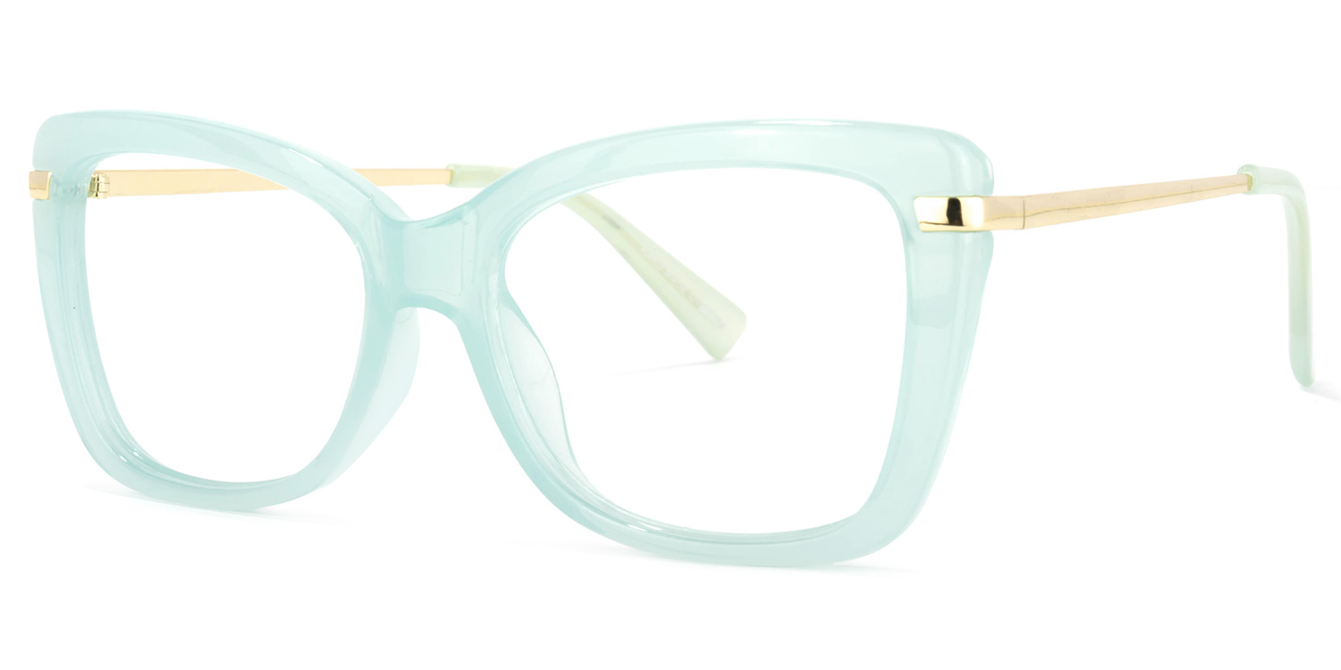 ZEELOOL Yulia Cateye Green Glasses