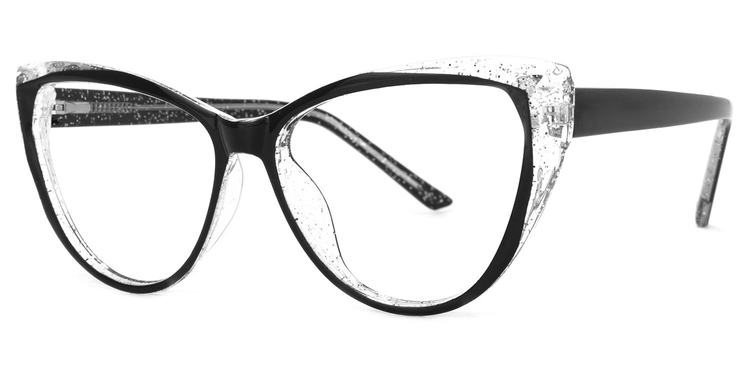 ZEELOOL Tarun Cateye Black Glasses