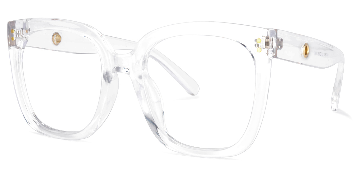 ZEELOOL Ebony Square Crystal Glasses
