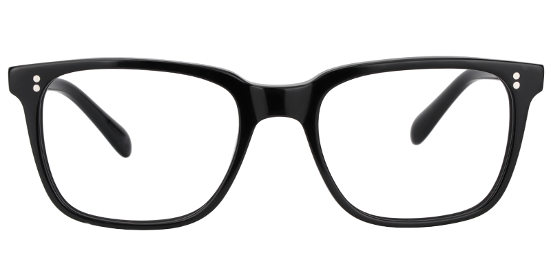 Lamont Rectangle Black Glasses0