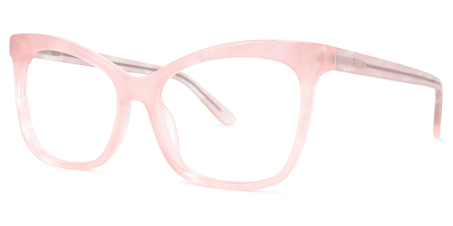 ZEELOOL Richardson Cateye Pink Glasses