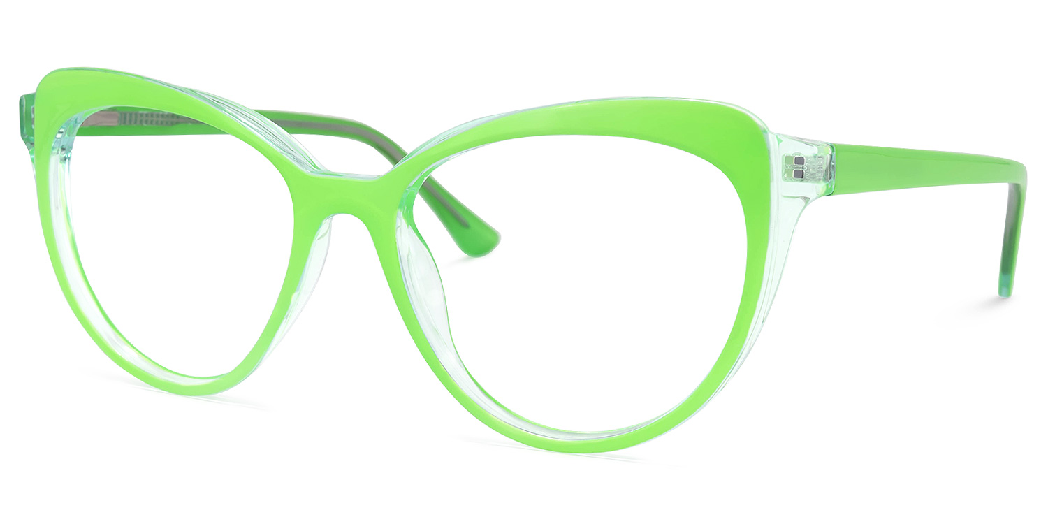 ZEELOOL Torrence Cateye Green Glasses