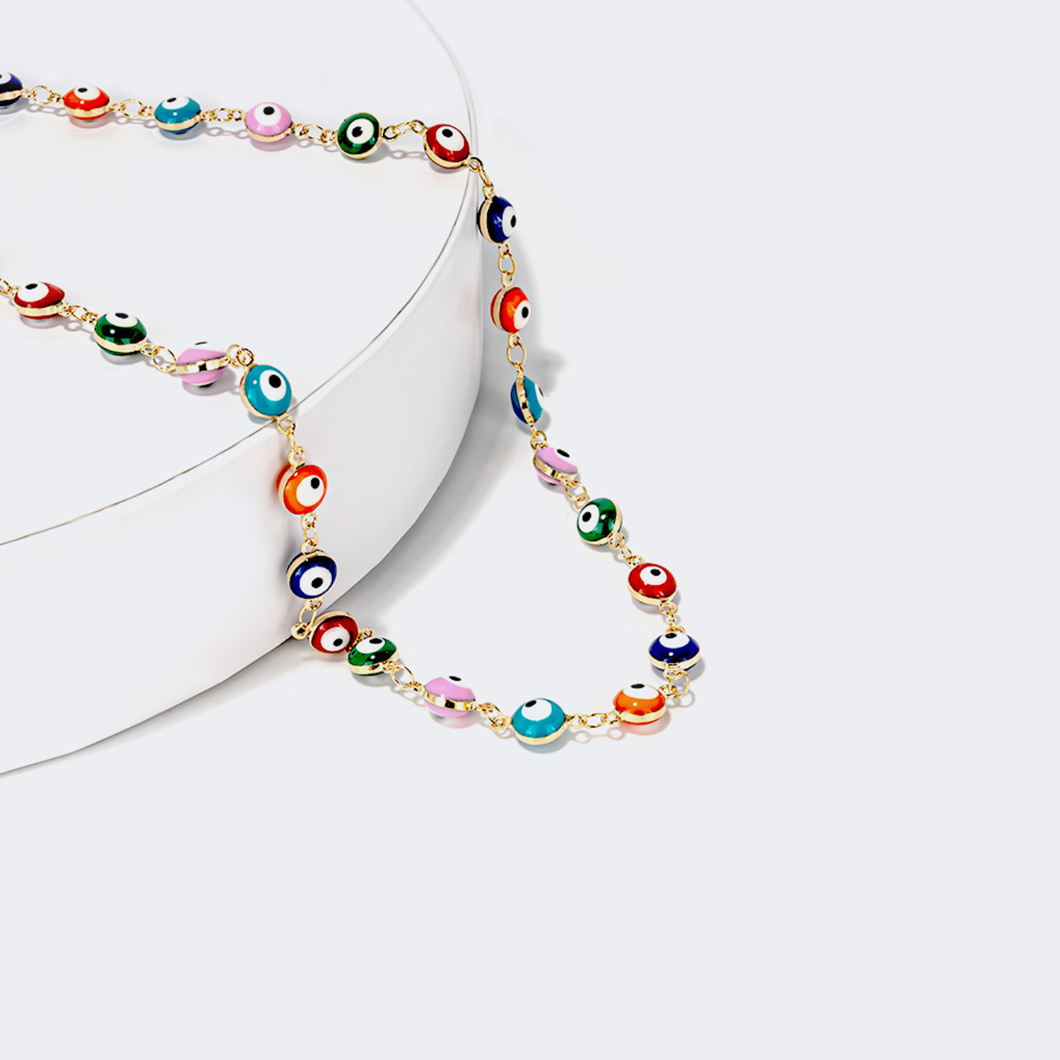 Oval Multicolor Eyeglasses Chain1