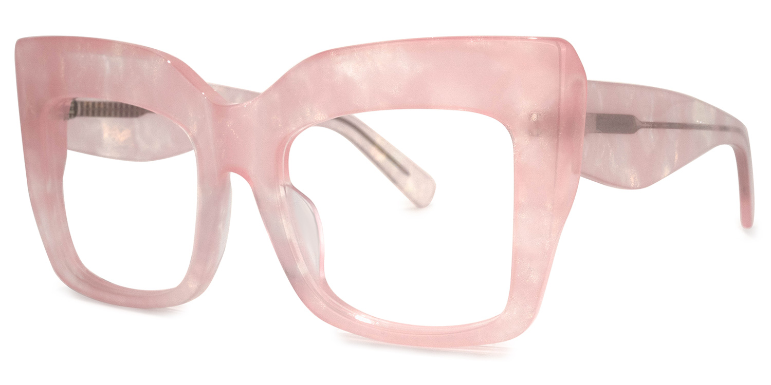ZEELOOL Charmaine Cat Eye Pink Glasses