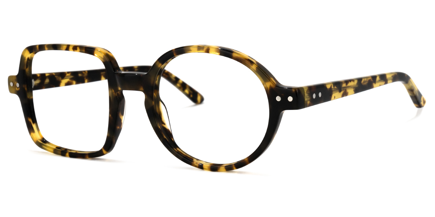 ZEELOOL Tony Asymmetric Tortoise Glasses