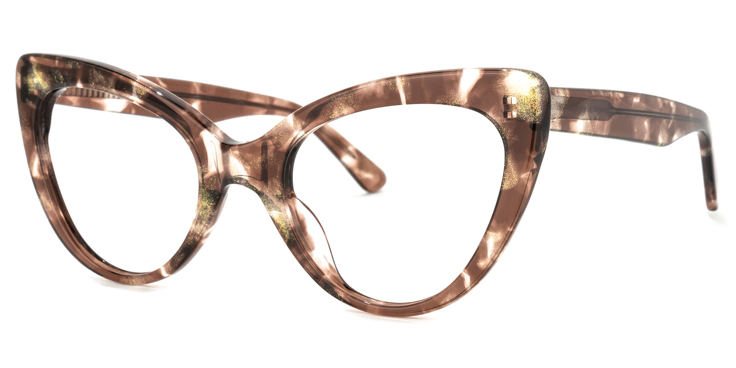 ZEELOOL Stjules Cateye Brown Glasses