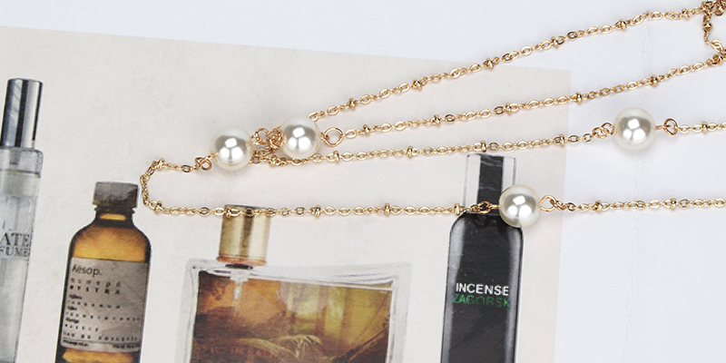 Pearl Gold Eyeglasses Chain-056