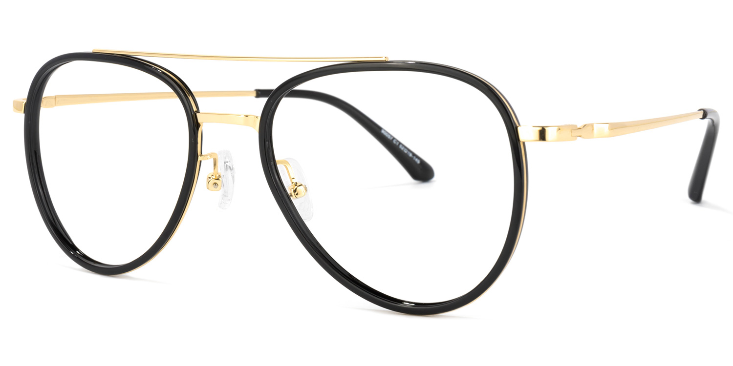 ZEELOOL Serrano Avaitor Black Glasses