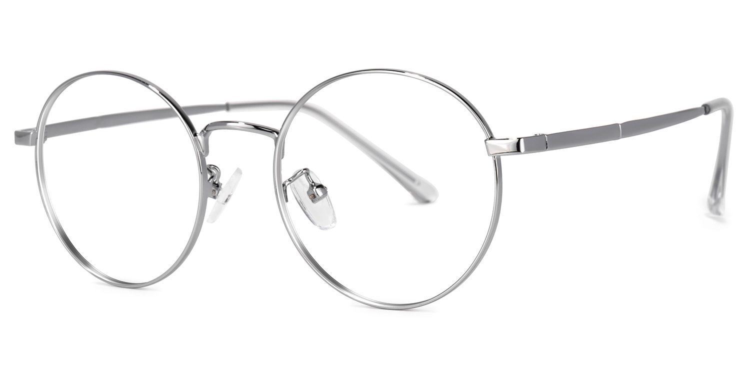 ZEELOOL Garbsen Round Silver Glasses