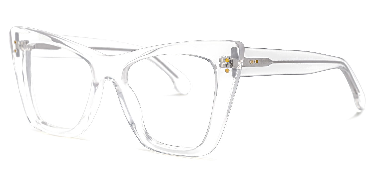 ZEELOOL Kovacina Cateye Crystal Glasses