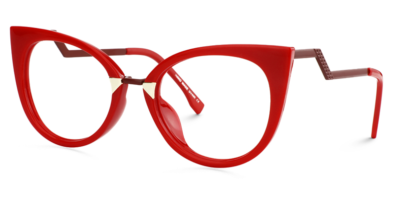 Jacqueline Cat Eye Red Glasses4