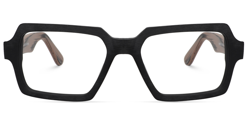 Arthur Geometric Black Glasses1