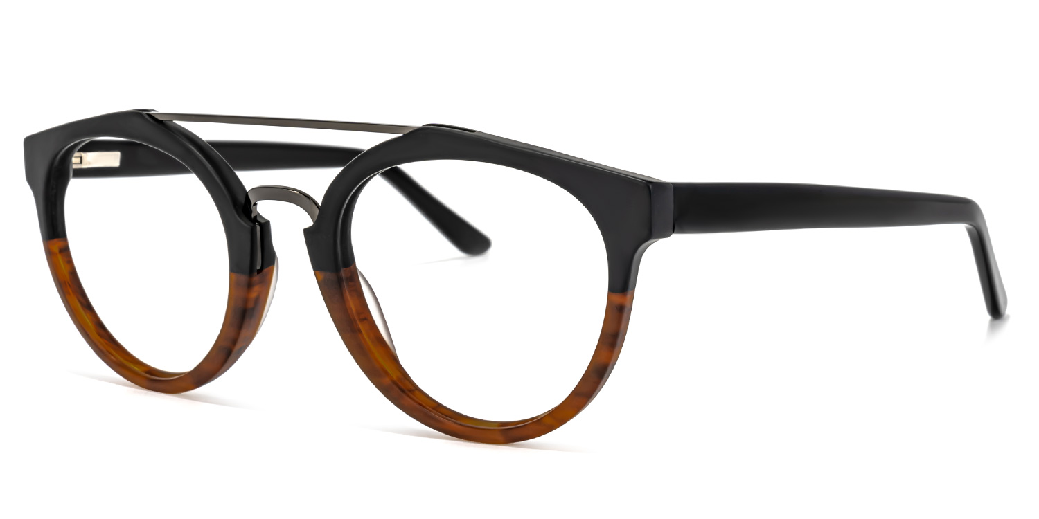 Katrece Round Two-Tone Glasses1