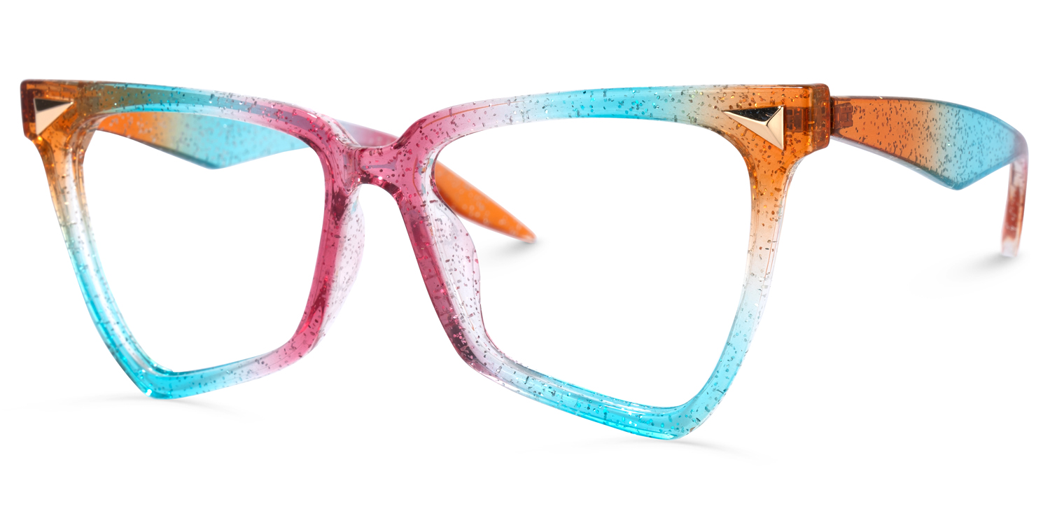 Cicely Geometrical Multicolor Eyeglasses1