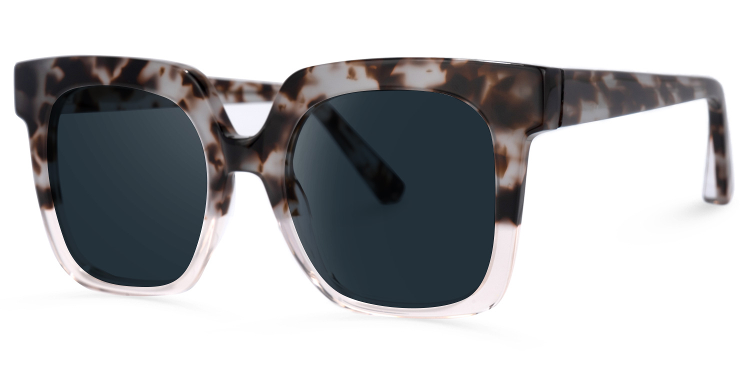 ZEELOOL Dexter Square Light-Tortoise Sunglasses
