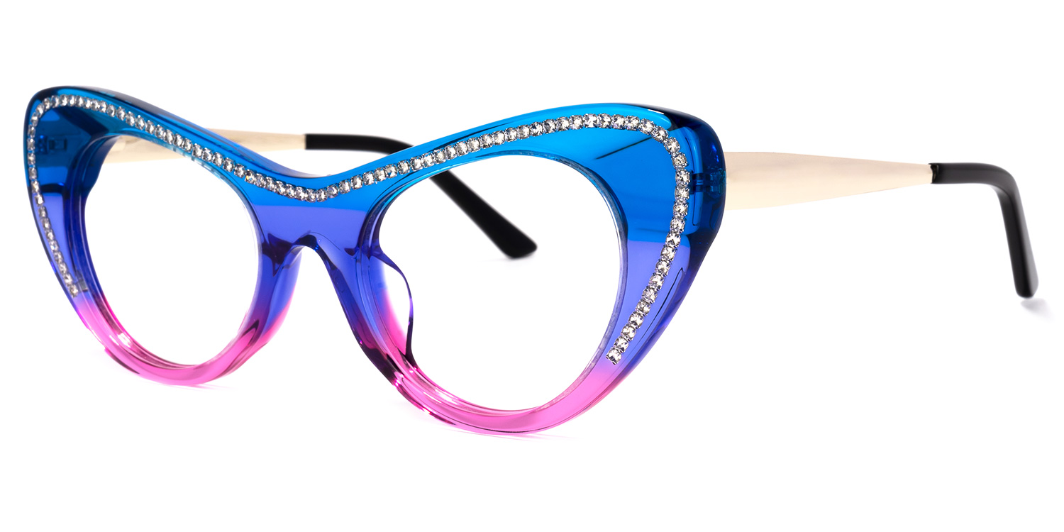 ZEELOOL Shirley Cateye Two-tone Glasses