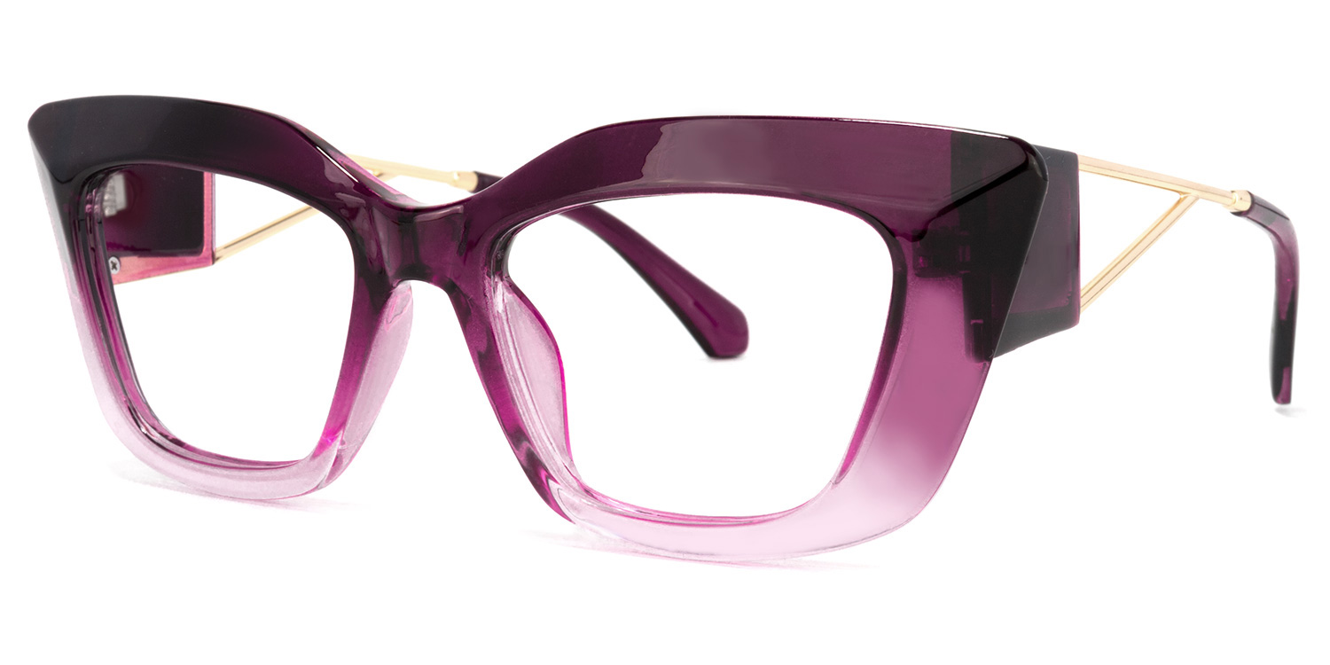 Ferrer Cateye Purple Glasses1