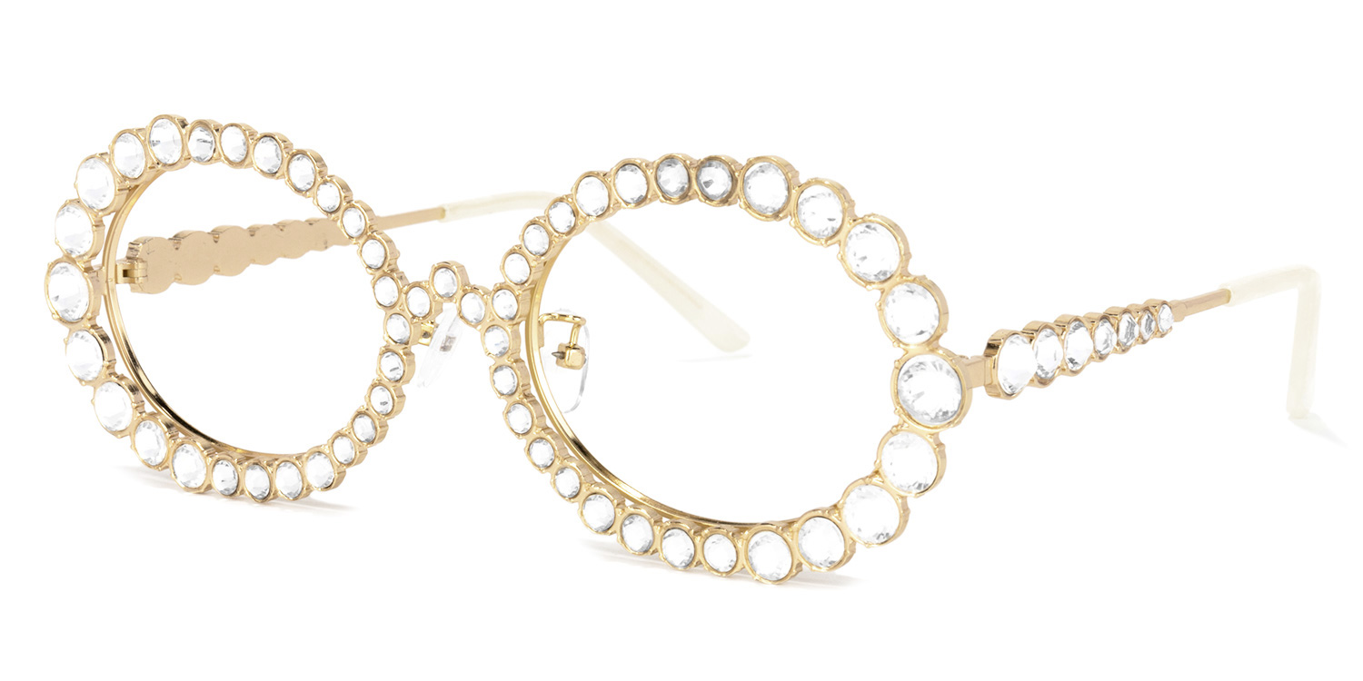 ZEELOOL Luheiden Oval Gold Glasses