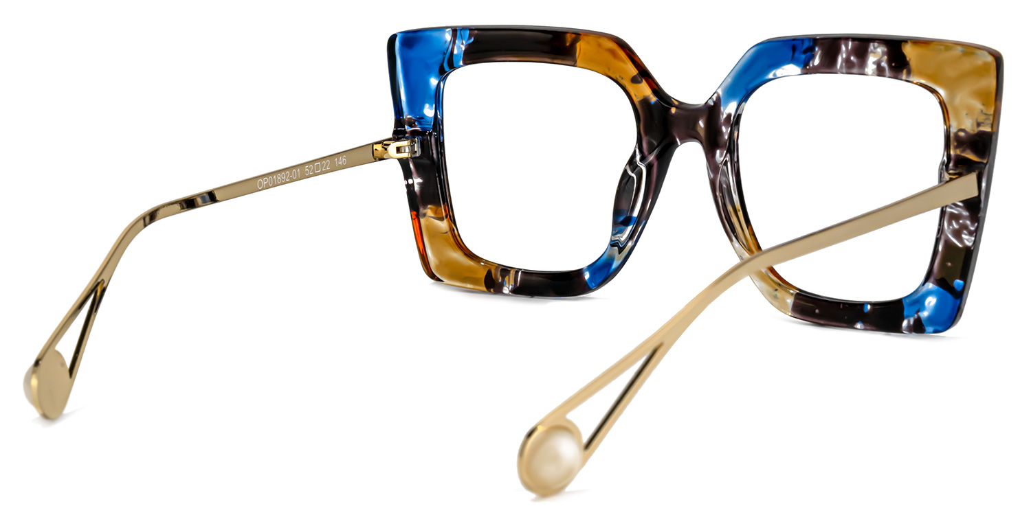 Qatar Square Blue/Black Glasses3